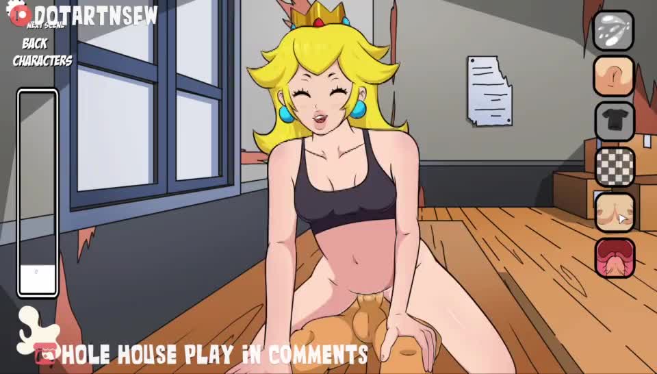 Princess Peach Riding (DotArtNSFW) [Super Mario] : video clip