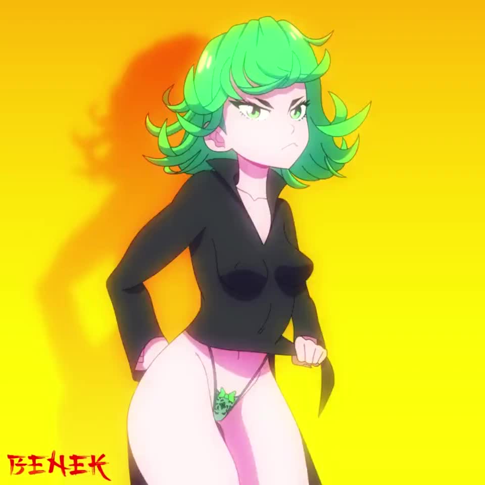 Tatsumaki - she will show you her panties with a face of discontent (Benek) [One punch man] : video clip