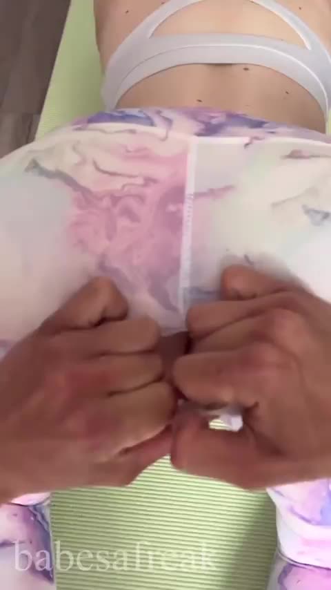 I love doing yoga around him because this always happens : video clip
