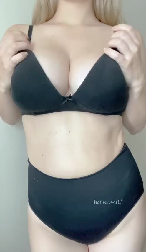 Do my boobs make up for my boring underwear? : video clip