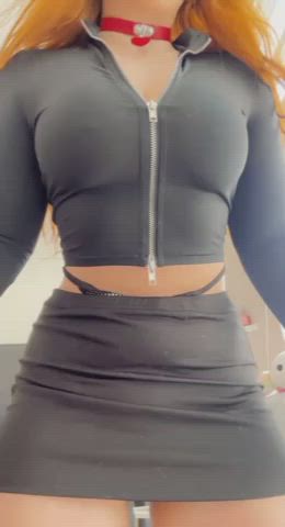 Next time you unzip my all natural tits and watch them spill out : video clip