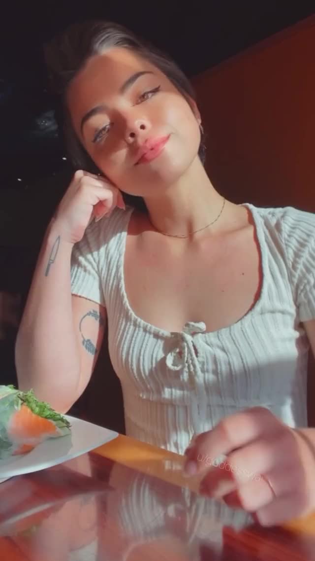 Sushi with a side of tits~ [GIF] : video clip