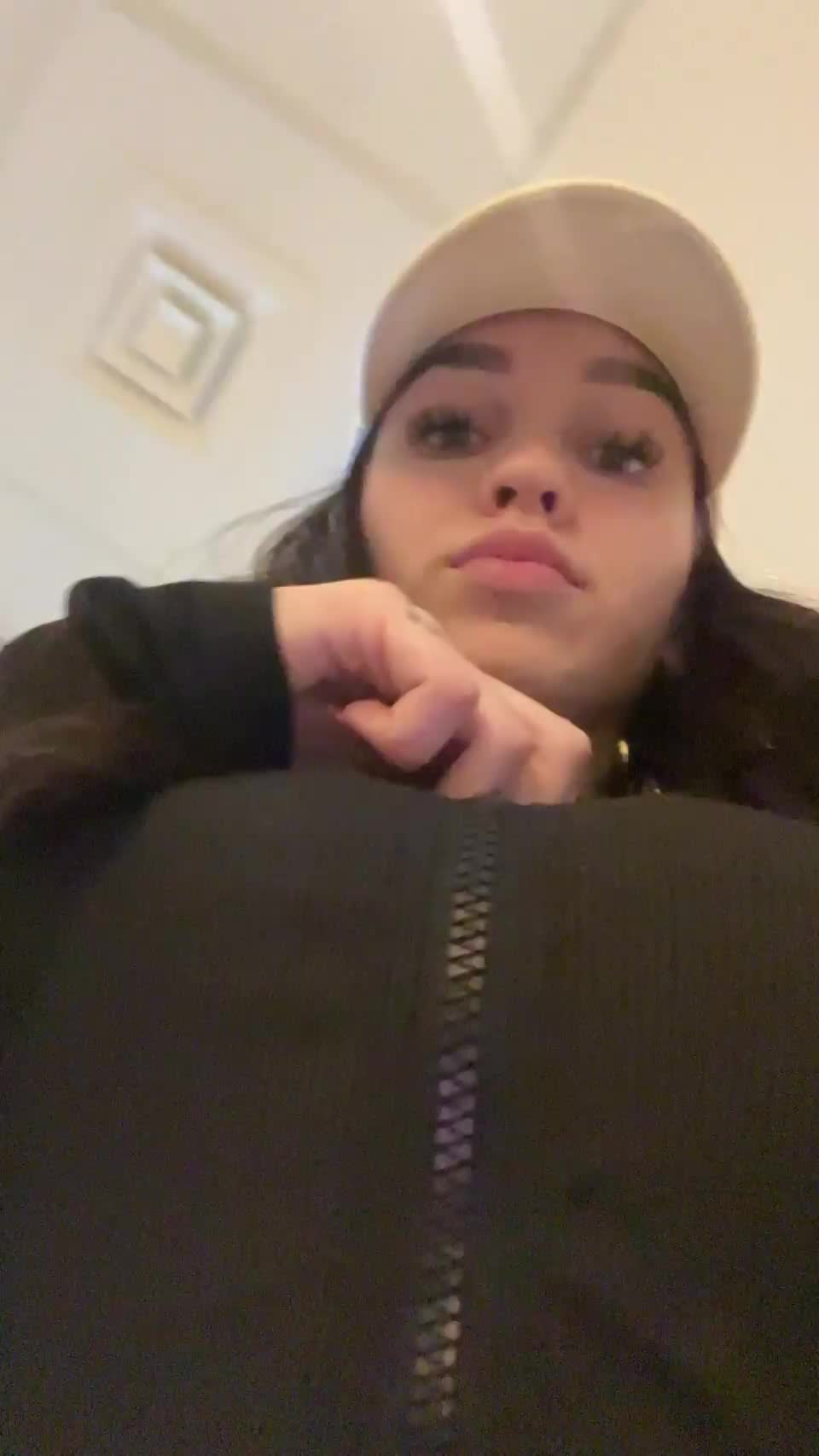 almost got caught whilst flashing in an empty classroom : video clip