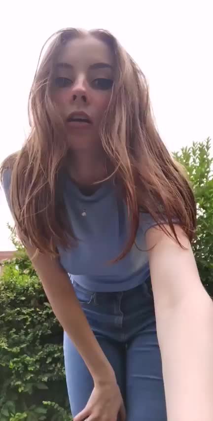 I like having sex outside, want to try? 😋 : video clip