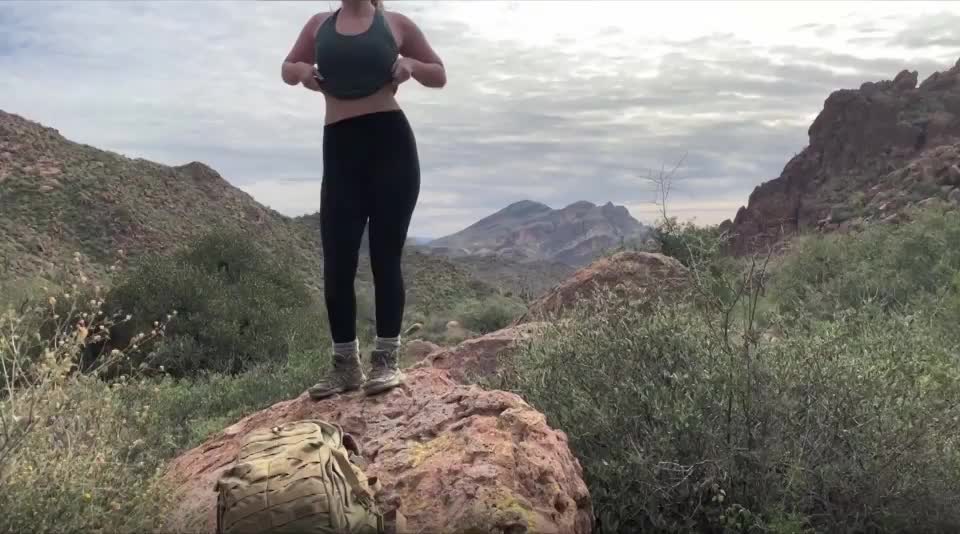 I wasn't sure if hikers tend to be tits or ass guys.. [gif] : video clip