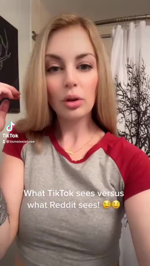 What TikTok sees versus what Reddit sees 😇 : video clip