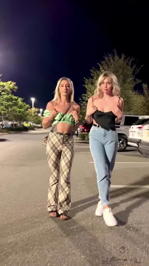 Can’t have my first night in America be without a flash with bestie [GIF] : video clip