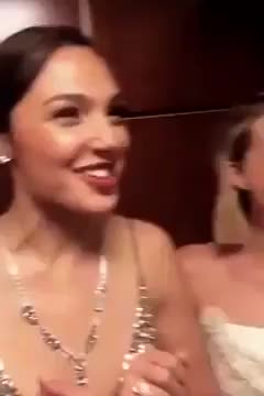 A drunk/horny Gal Gadot and Margot Robbie taking you back up to their hotel room for a threesome : video clip