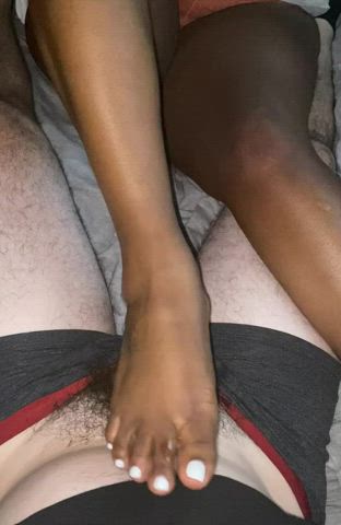 Ebony Feet Foot Fetish Footjob Interracial Porn GIF by thehoneygoddess : video clip