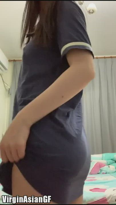 [18f] I'm a skinny Japanese college student, but my "freshman 15" all went to my ass... : video clip