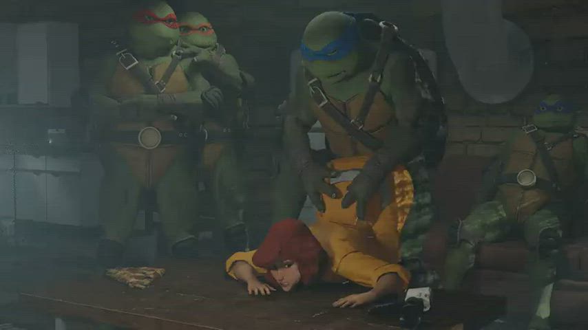 April O'Neil teaching Leonardo [Teenage Mutant Ninja Turtles] (crisisbeat) : video clip