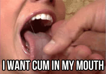 I want cum in my mouth : video clip