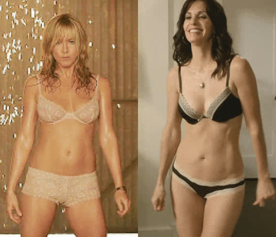 Courtney Cox and Jennifer Aniston's bodies have aged like a fine wine : video clip