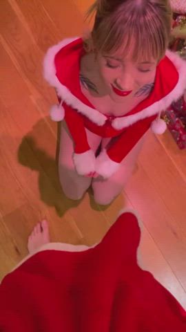 Festive Facial - he cums twice in a row! Jade Vow : video clip