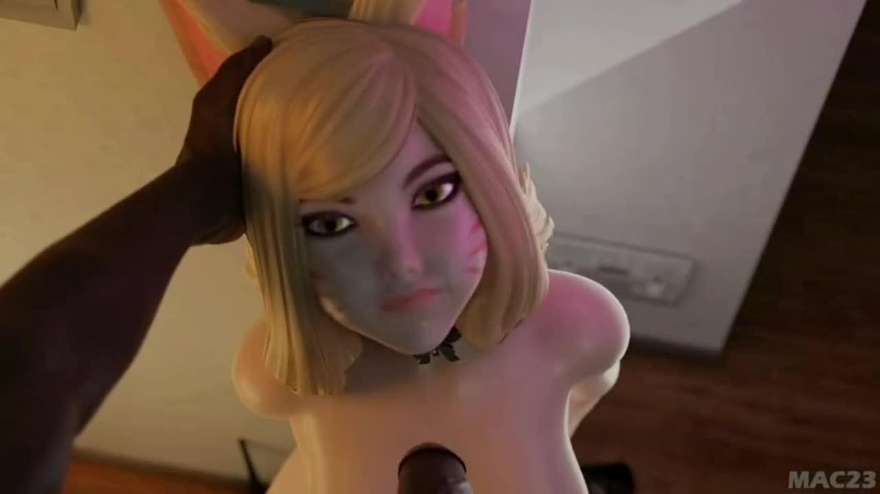 KDA Ahri Deepthroats a BBC | League of Legends animation [Mac23] : video clip