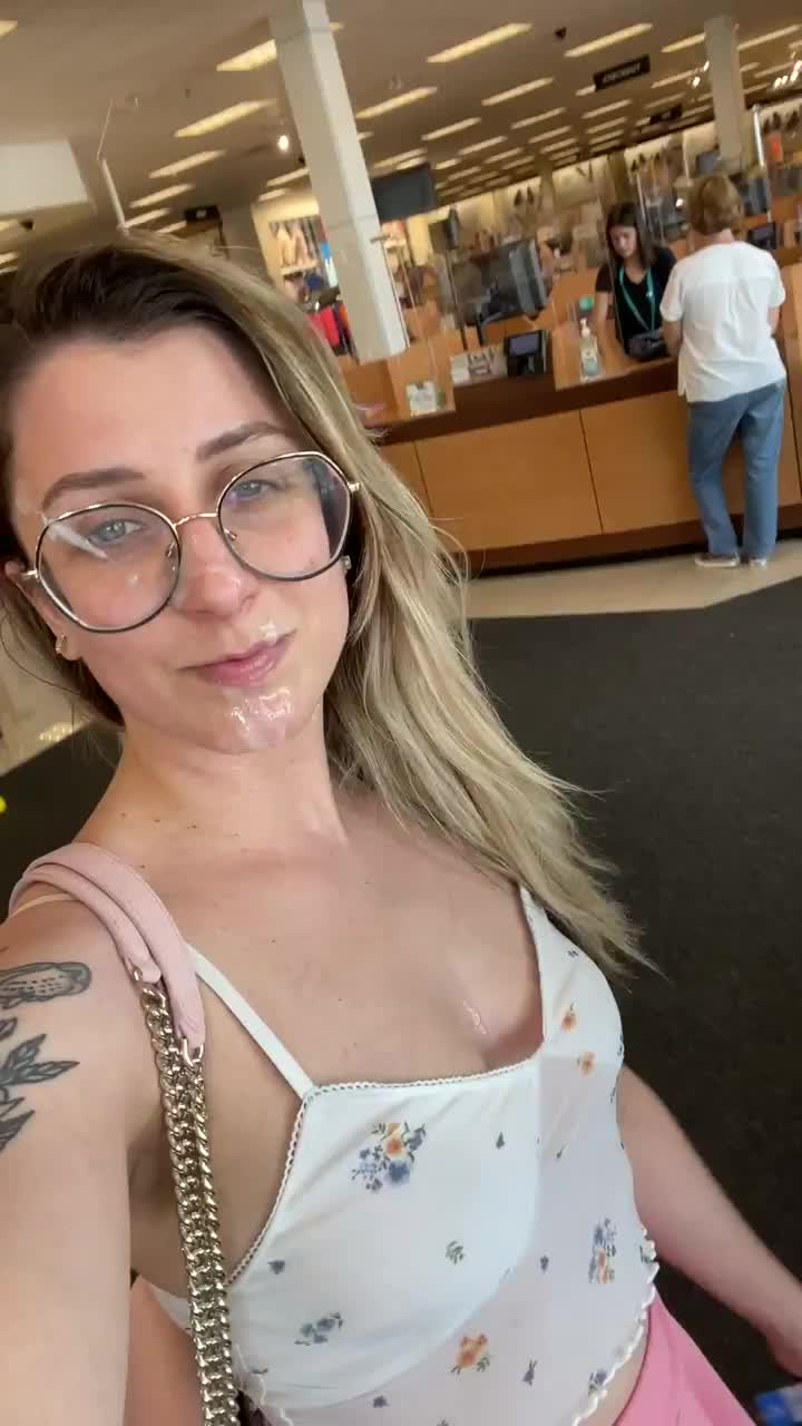 Heading back to my car with a big load on my face : video clip