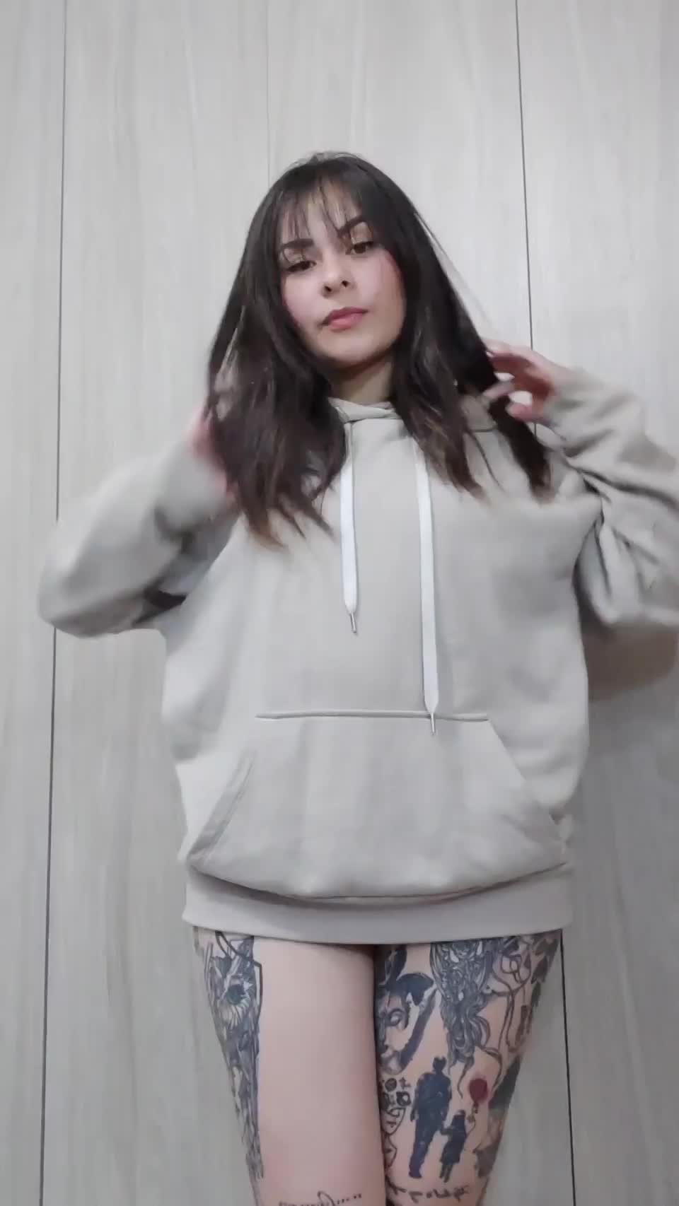 Can you guess the colour of my panties? : video clip