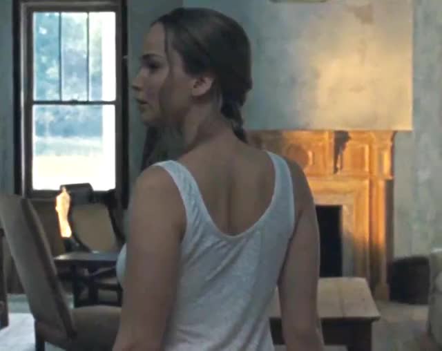 Jennifer Lawrence gives me a bulge, I would love to rub it all over her face before making her head bob up and down as she gags. : video clip