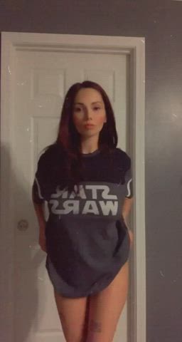 Bigger Tits than you expected and Starwars... whats not to love! : video clip
