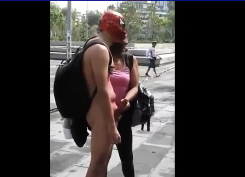 Remember this ancient public Spidey cumshot video? : video clip
