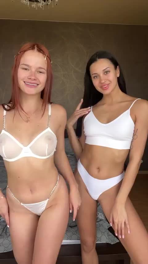 Decided that you should see our boobs, just quickly : video clip