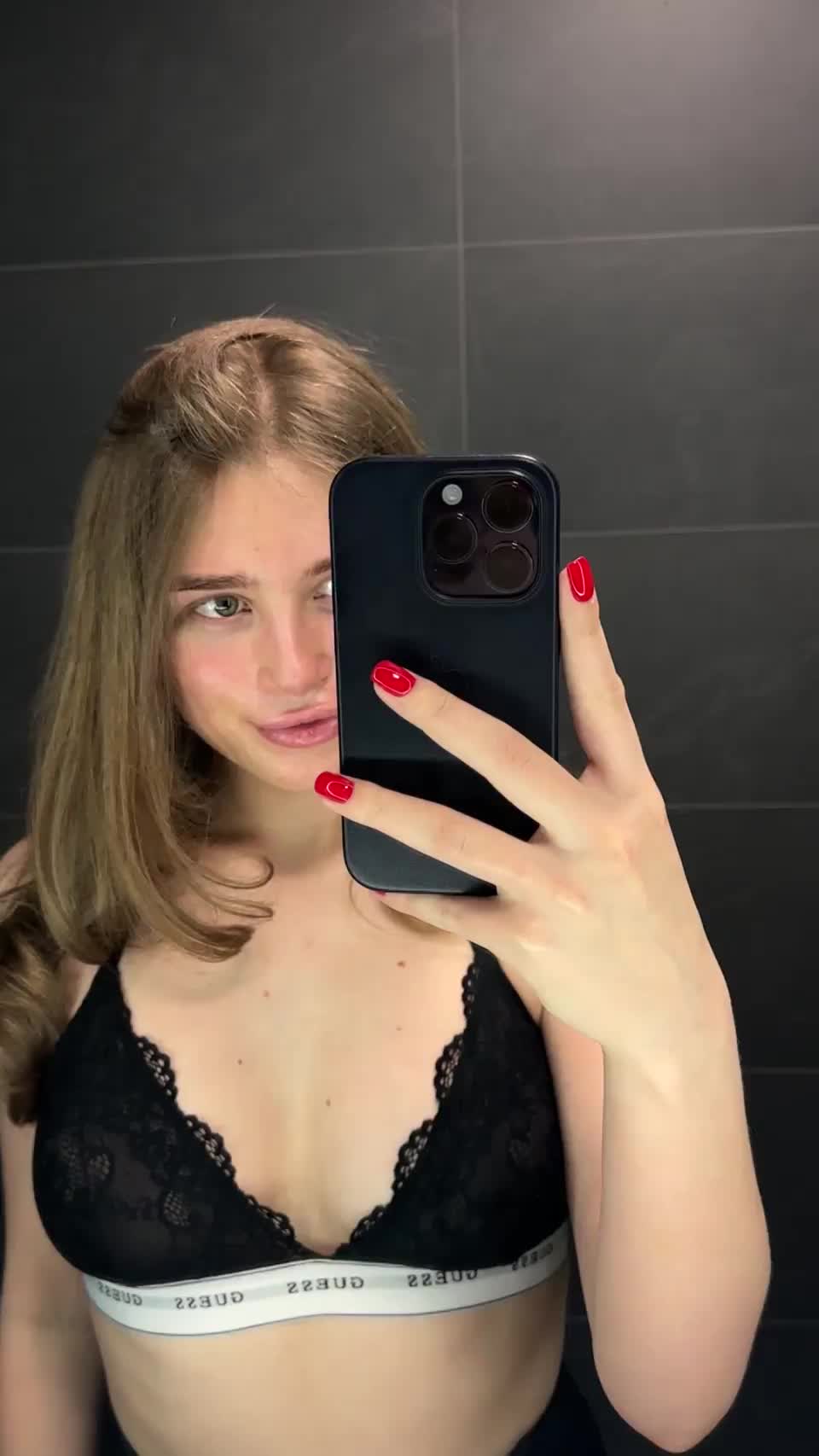 you walk in a public bathroom and see me doing this : video clip