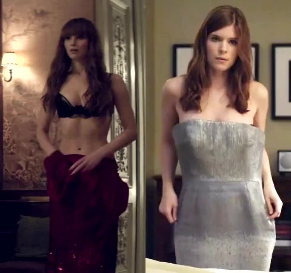 Whose pussy would you pound in that lingerie: Jennifer Lawrence or Kate Mara? : video clip