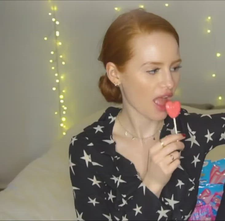 Madelaine Petsch getting some extra practice before the end of pandemic. The way she looked into the camera...She knows. : video clip