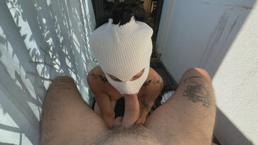 Silent Fuck And Reverse Cowgirl On The Balcony - pinky lipps : video clip