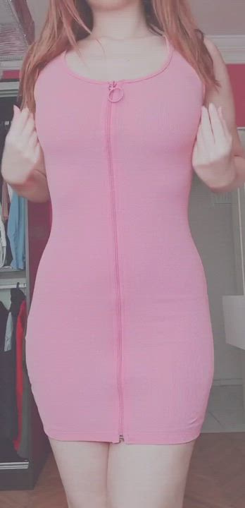 Unzip my dress and cum inside me on our first date?