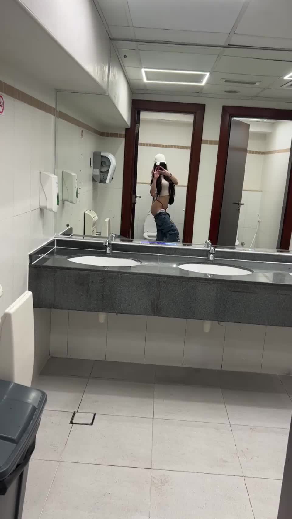 If I was your student and u caught me like this in the bathroom, what would u do : video clip