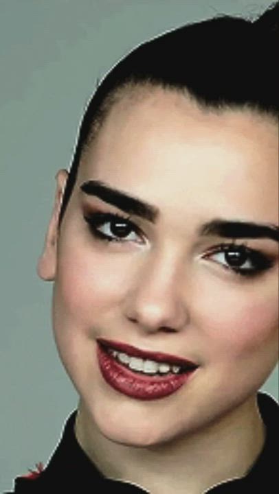 Dua Lipa's face and lips for one minute straight. : video clip
