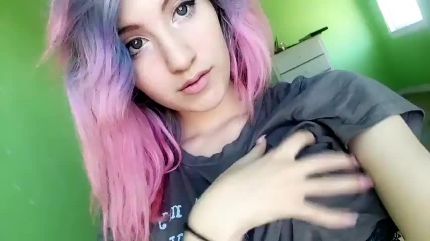 Okay Since No One Liked The Filter Oneheres A Different One With My Pink Hair : video clip