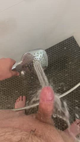 Partner edges me from behind in shower and cumming hands free. Makes my knees shake : video clip