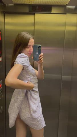 what would u do if u saw me in the elevator like this : video clip