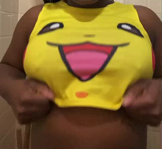 Titty Drop Boobs Slow Motion Porn GIF by munchiibunnii : video clip
