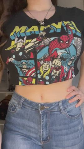 My boobs look marvel-ous today ;) : video clip
