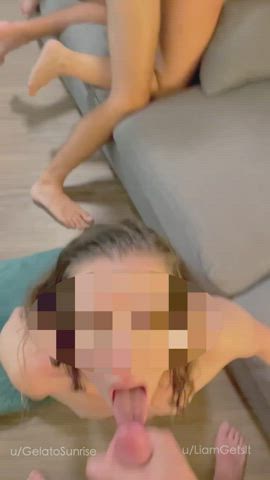 Look at the cumshot miss my face! : video clip