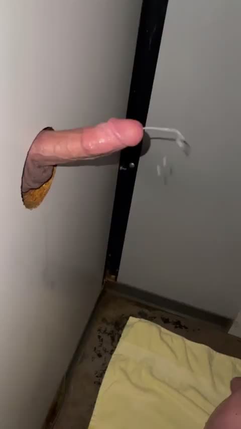 Ruined orgasms for three strangers at the gloryhole : video clip