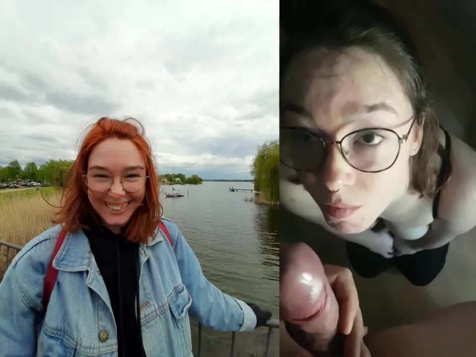 Innocent outside, a cumslut inside : video clip