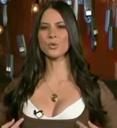 Olivia Munn showing where she wants your load : video clip