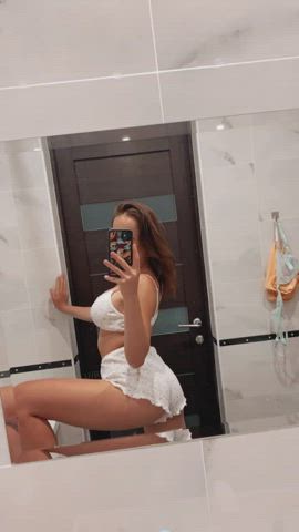 Fav outfit for the home😍 nice tits? : video clip