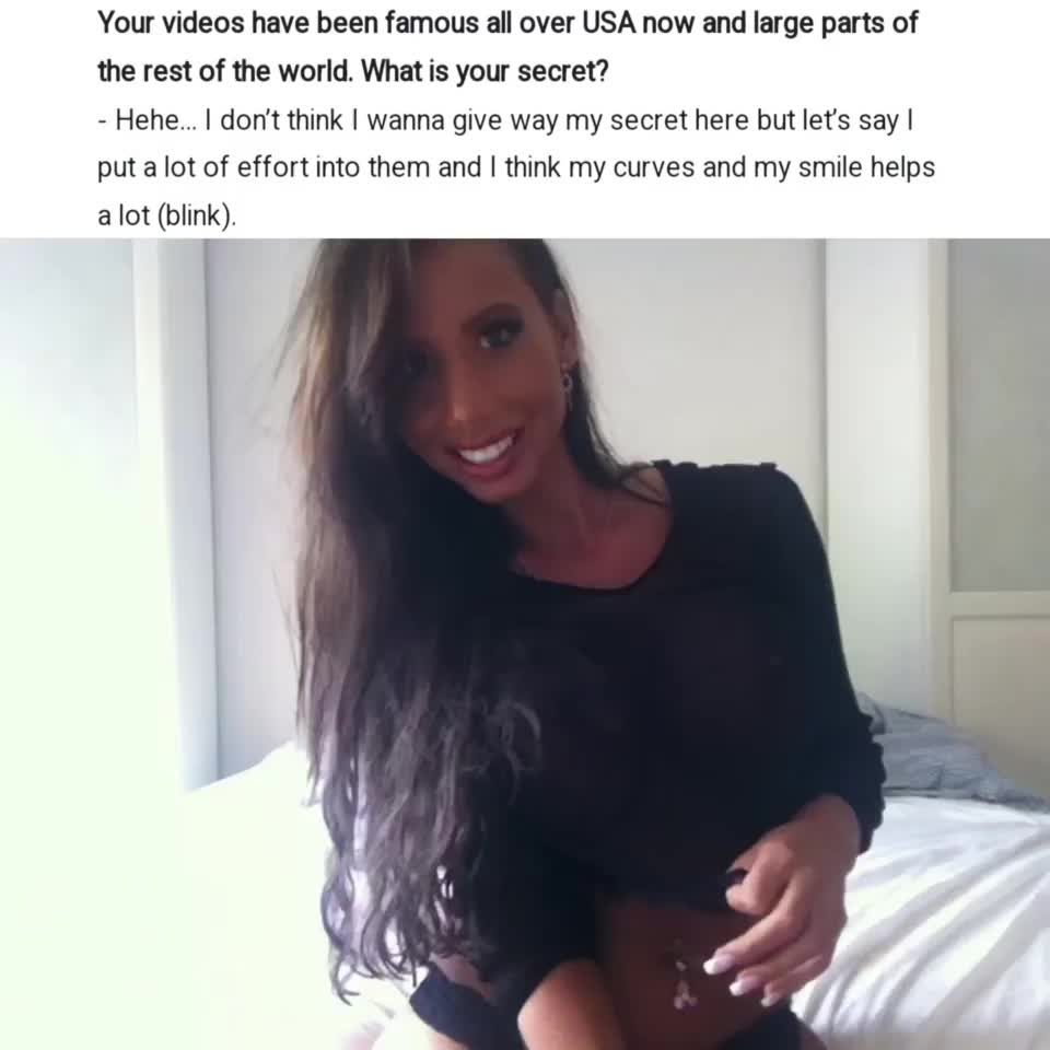 I'm sure her smile was the first thing you noticed : video clip