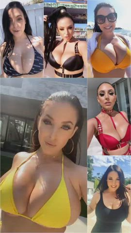 Angela White walking compilation : video clip