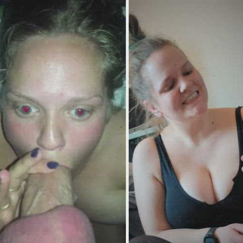 18 year old Danish Student Sofie Knows what her mouth is for : video clip