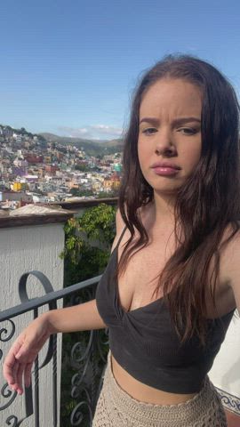 can i be the first 19yo u bend over on her balcony.. : video clip
