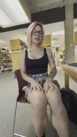 Showing what’s under my skirt :P : video clip