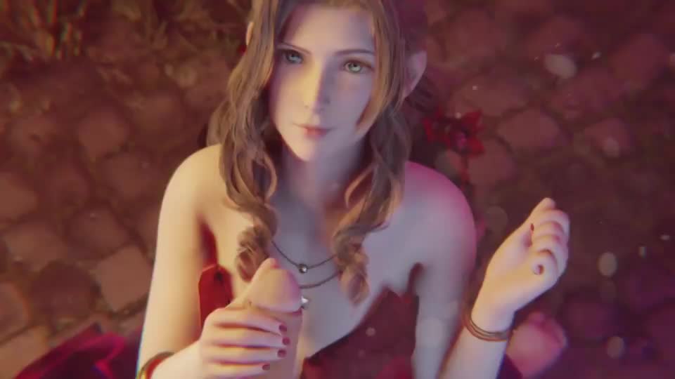 Aerith handjob (Bulgingsenpai) [Final Fantasy 7] : video clip