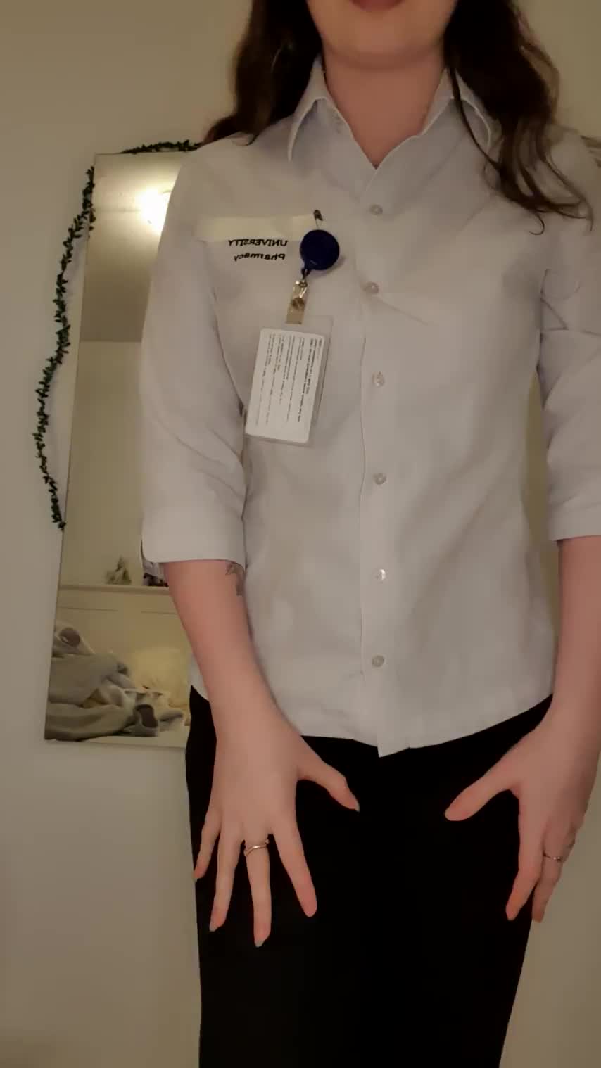 This is my university placement uniform... Do you want to be my mentor? : video clip