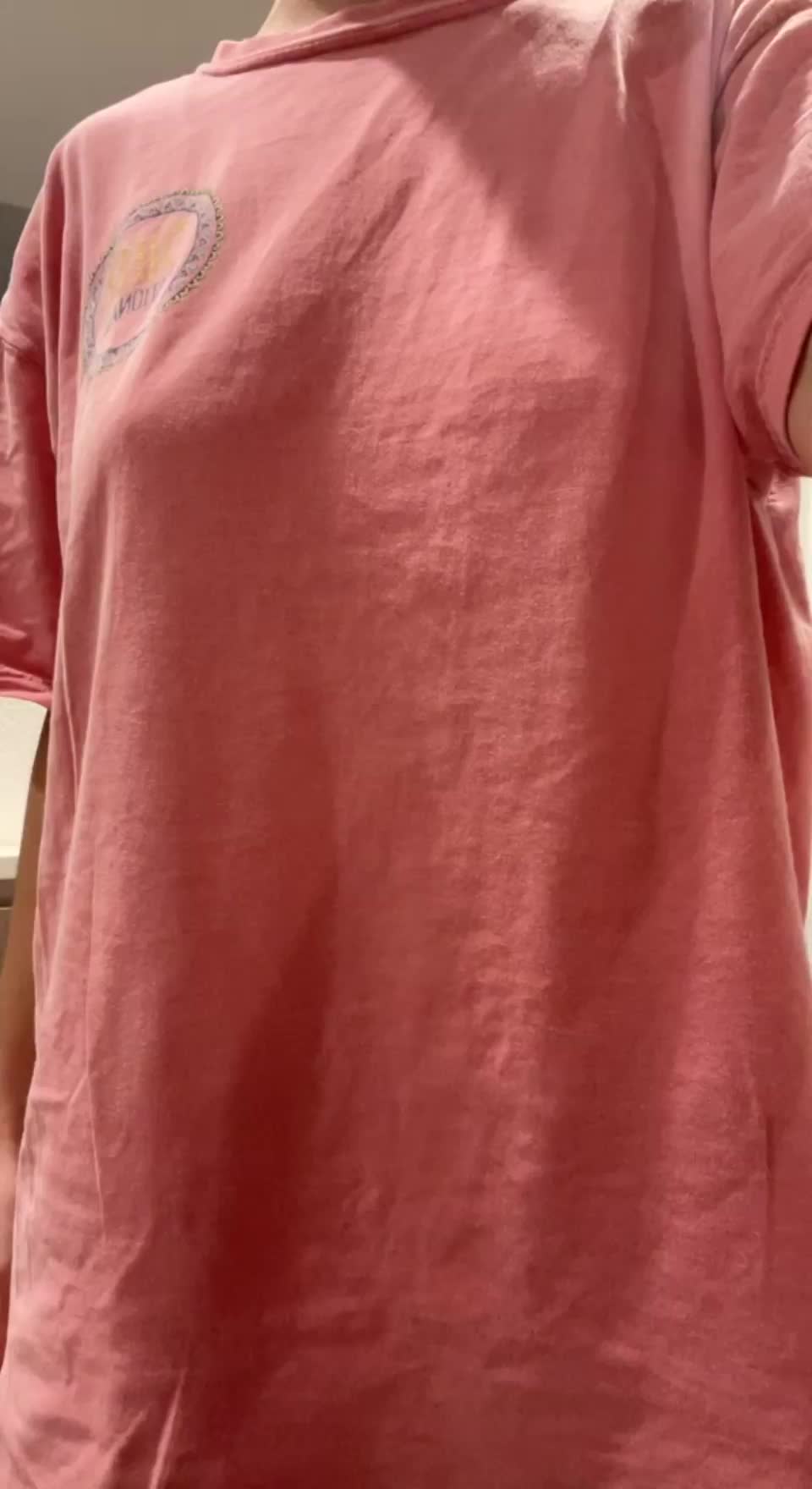 Looks like my nipples love to peak out : video clip